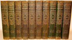 LEATHER Set; LIBRARY CLASSIC LITERATURE encyclopedia  