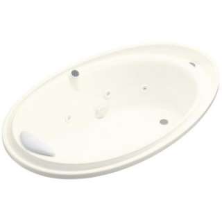 KOHLER Purist 6 Ft. Whirlpool Tub With Reversible Drain in Biscuit K 