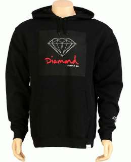 Diamond Supply Co. OG Sign Pullover Sweatshirt   Black/Red  