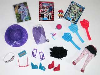 Monster High doll clothes shoes Dead Tired Skull Shores Abbey Ghoulia 