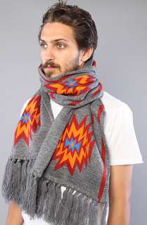 Obey The Navajo Scarf in Heather Charcoal  Karmaloop   Global 