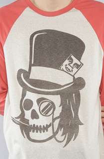 Obey The Death To Bourgeois Raglan in Heather Stone Mineral Red 