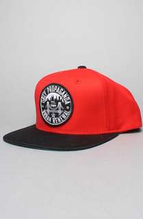 Obey The Urban Renewal Snapback Cap in Red Black  Karmaloop 