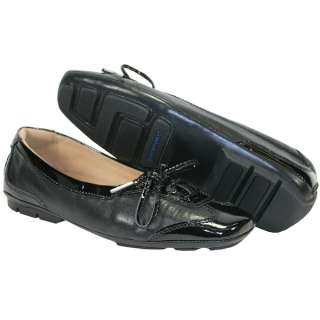 Rockport Black Soft Leather Flat Shoes for Women (Wide)  