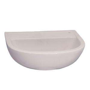 Barclay Products Compact Wall Hung Lavatory Basin for 8 in. Widespread 