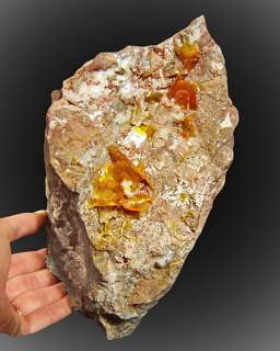 OrangeTabular WULFENITE Crystals to .4 Los Lamentos  