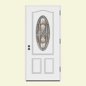   Prehung Left Hand Outswing Ascot 3/4 Oval Entry Door DISCONTINUED