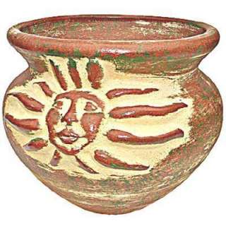 PR Imports 20 In. Sun Face Pot Tecate Pots, Vases, and Drain Plates 