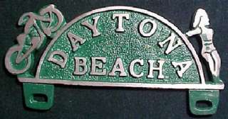 Daytona Beach Motorcycle License plate car topper #E843  