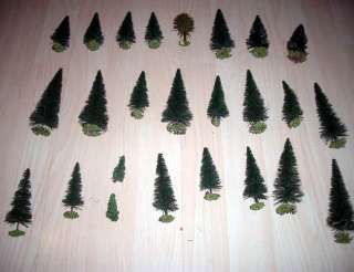 25 verschiedene Bäume Tannen Wald Modelleisenbahn H0  