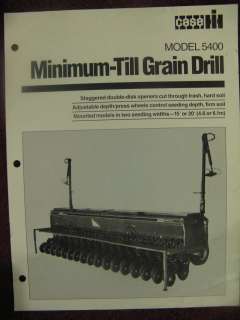 Case IH 5400 Minimum Till Grain Drill Sales Brochure  