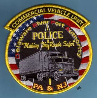 NEW JERSEY PORT AUTHORITY COMMERCIAL VEHICLE UNIT POLICE PATCH  
