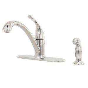   Handle Side Sprayer Kitchen Faucet in Chrome CA87480 