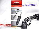 Shutter Release Remote Cord for Canon 7D 5D 5DII 50D 40D 30D RS 80N3