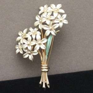 Pastelli Flower Pin Brooch Vintage Enamel  