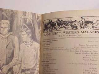 1947 ZANE GREYs Western Magazine Cowboys Indians West  