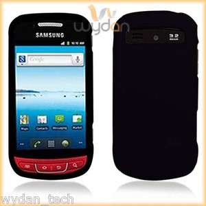 New Samsung Admire R720 Snap on Matte Black Rubberized Hard Case Cover 