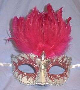   Pearl Small Kid Venetian Masquerade Feather Mask 831687032295  