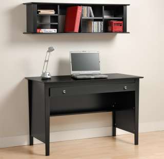 Black Contemporary Computer Desk and Wall Mounted Desk  