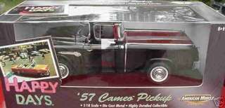 ERTL 118 1957 Chevy Cameo Pickup Black Happy Days  