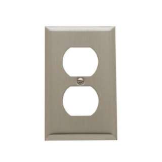 Baldwin Duplex Outlet Wall Plate Satin Nickel 4752.150.CD at The Home 