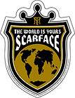 SCARFACE the world is yours STICKER  crown, globe