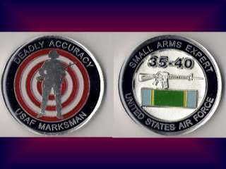 Air Force Marksman 35 40 Arms Expert Challenge Coin S  