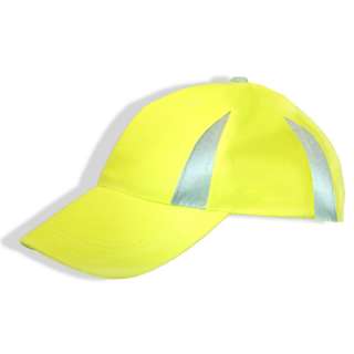 High Visibility Reflective Baseball Style Cap Hat Neon Running Biking 