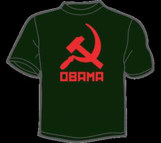 COMMUNIST OBAMA T Shirt MENS barack funny anti vintage  