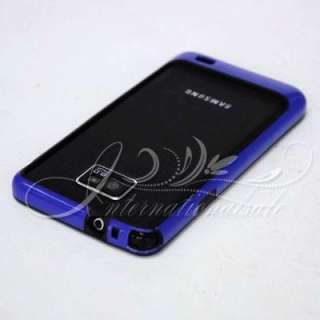 Purple soft rubber bumper case for Samsung Galaxy S II i9100  