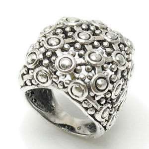 Sterling Silver Delightful Beaded Ring O5 1451  