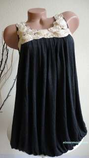 VinTaGE Tenki Rosen Ballon Longshirt Mini Kleid 36/38*  