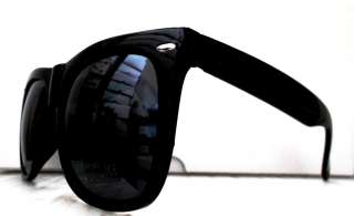   Inspired Wayfarer Sunglasses Black Frame and Lenses Retro  