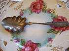 Antique silverplated open salt w antique egyptian spoon  