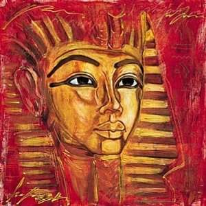 Kunstdruck 69x69 Ägyptischer Stil Ägypten Pharao Deko  
