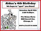 Set of 2 101 Dalmatians Birthday Invitation​s