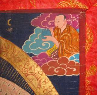 Old Tibetan Brocade 1000 Hands Avalokiteshvara Thangka  