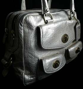   Archive Ltd Ed Peyton Metallic Leather Legacy Tote Bag Satchel  