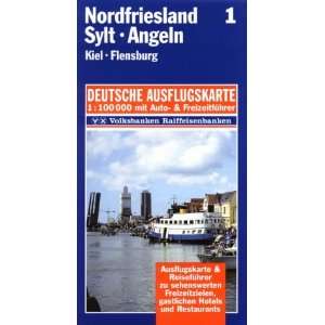   Deutsche Ausflugskarte. Blatt 1. Kiel. Flensburg.  Bücher