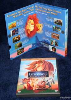 Walt Disney DVD   The Lion King 2   2 Disc Special Edition 