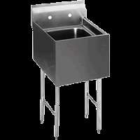 Commercial NSF Stainless Steel 1 Compartment Under Bar Sink 10x14x10 