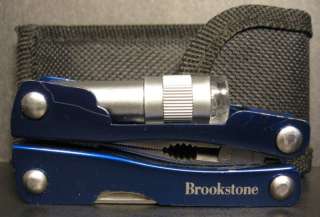 Brookstone Stainless Steel Mini Multi Tool w Case + 1  
