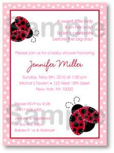 Red Ladybug Dot Baby Shower Invitation Print Your Own  