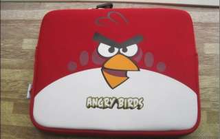 Angry Bird Neoprene Soft Case Sleeve for iPad2 iPad Netbook RED + 2 