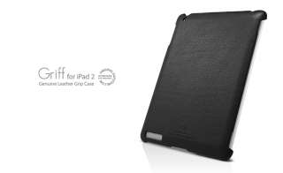 SGP iPad 2 Premium Leather Grip Case Griff Series Black  