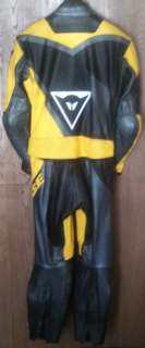   Yellow, Black & Silver Motorcycle Leather 2 piece sport riding Suit