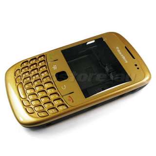 FACEPLATE COVER HOUSING CASE BLACKBERRY CURVE 8520 GOLD  