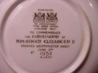 vintage period paragon bone china cup and saucer to commemorate the 