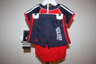 NEW Boston RED SOX INFANTS 12 Months 12M Cute Adidas Creeper and 