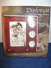 Diplomat Picture Frame with Clock Hygrometer Thermometer New